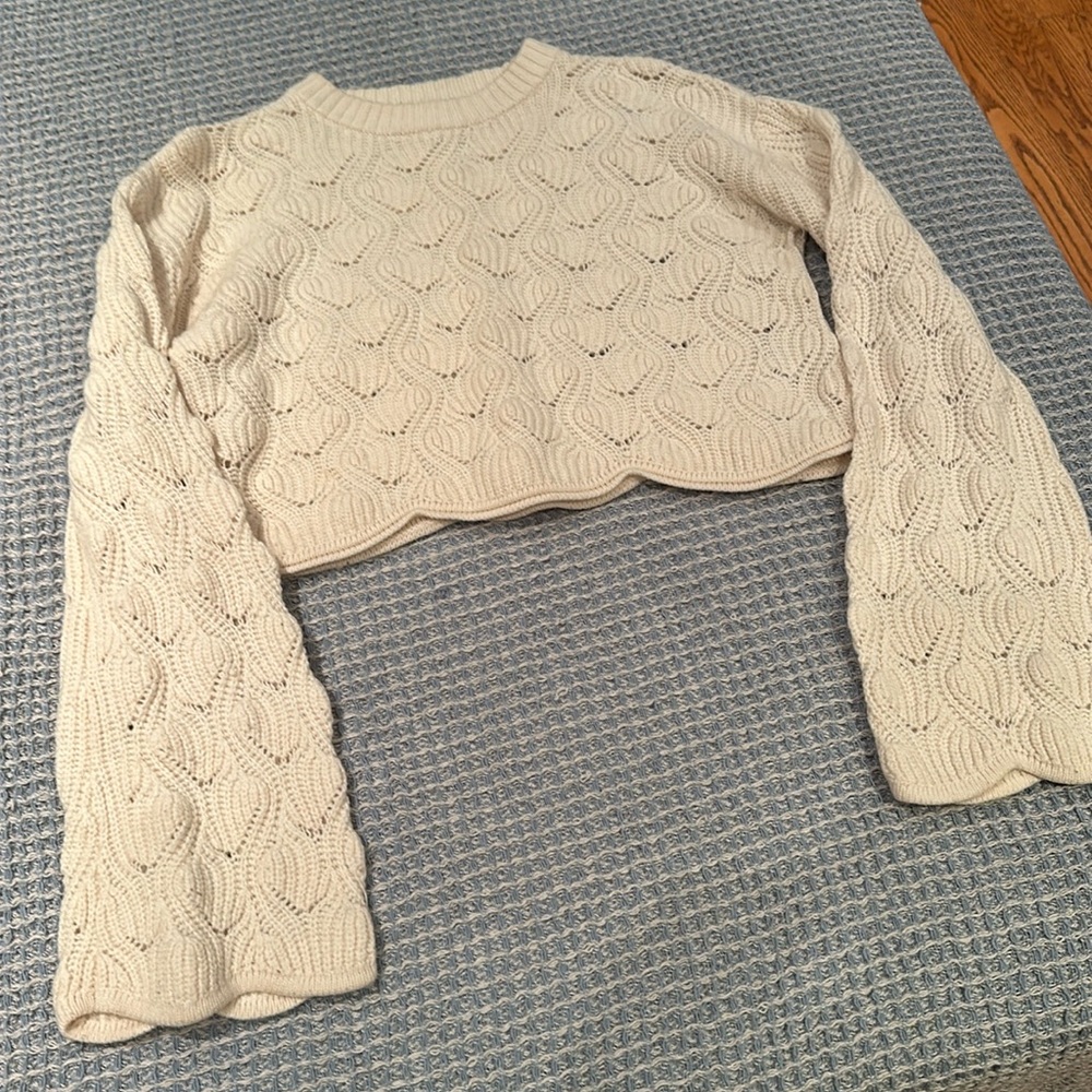 Scalloped sweater